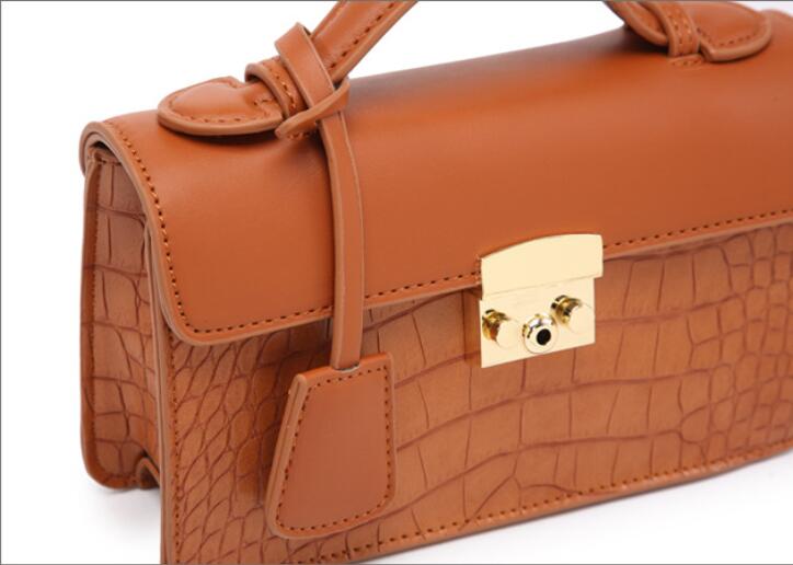 2023 new design vegan leather small square bag