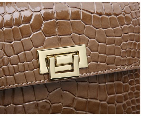 Classic design women's lock bag