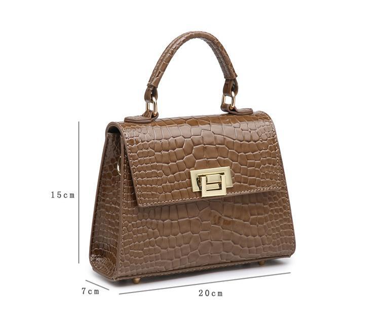 Classic design women's lock bag