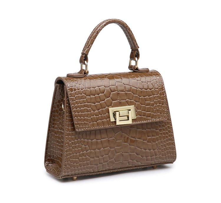 Classic design women's lock bag