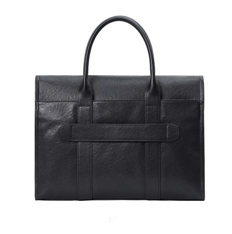 Male cow leather briefcase