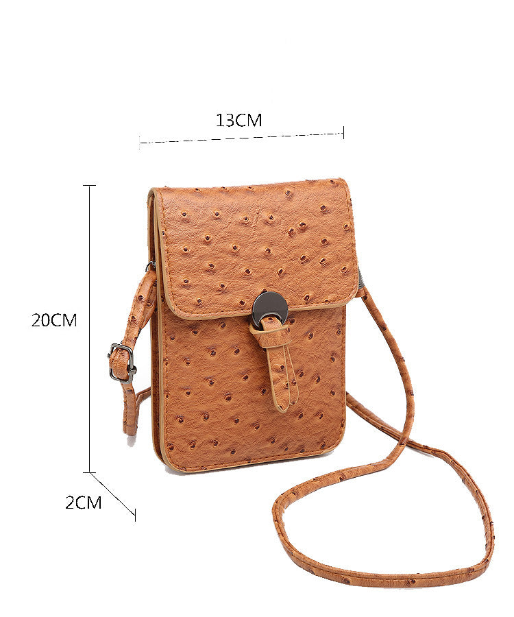 Factory wholesale vegan leather cellphone bag