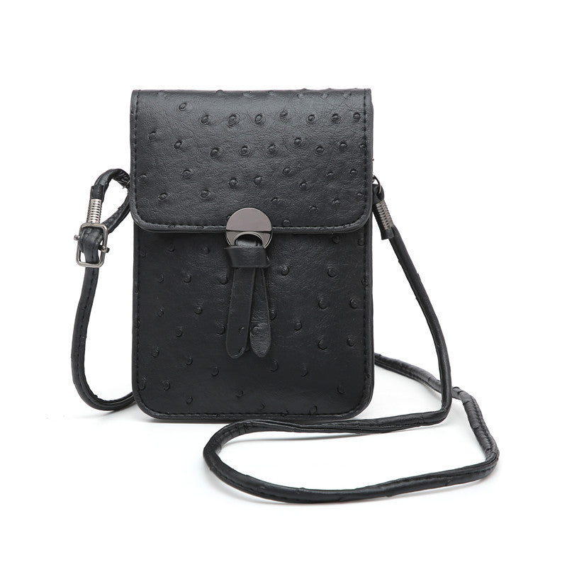 Factory wholesale vegan leather cellphone bag