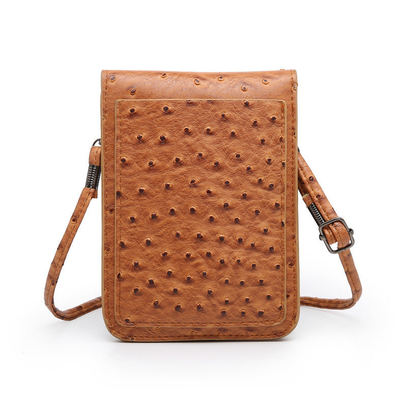 Factory wholesale vegan leather cellphone bag