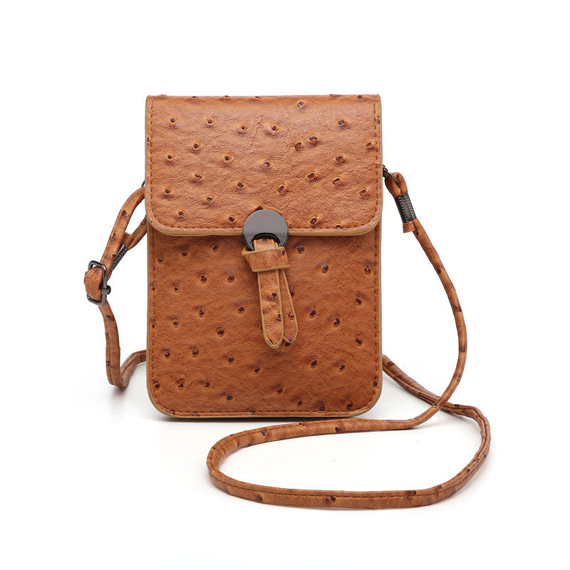 Factory wholesale vegan leather cellphone bag