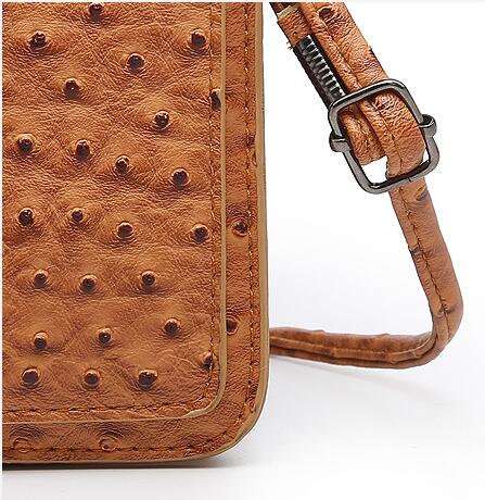 Factory wholesale vegan leather cellphone bag