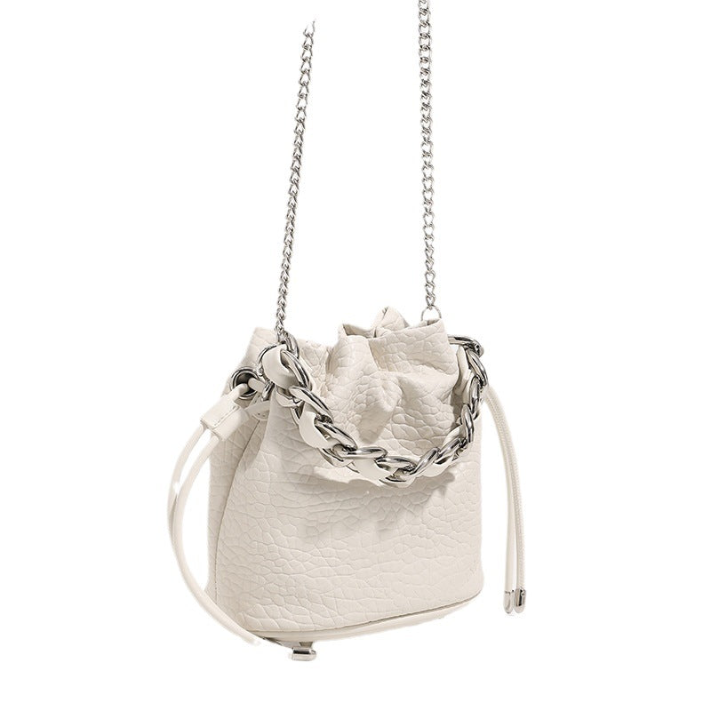 Fashion design drawstring bucket bag