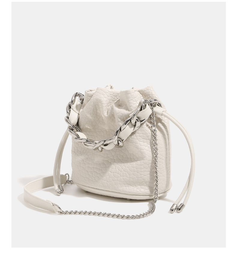 Fashion design drawstring bucket bag