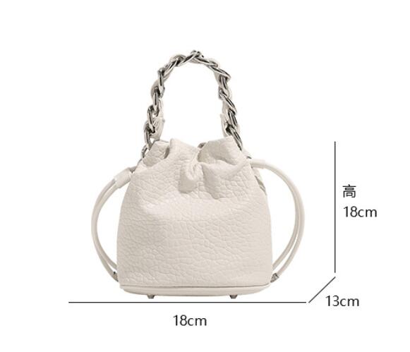 Fashion design drawstring bucket bag