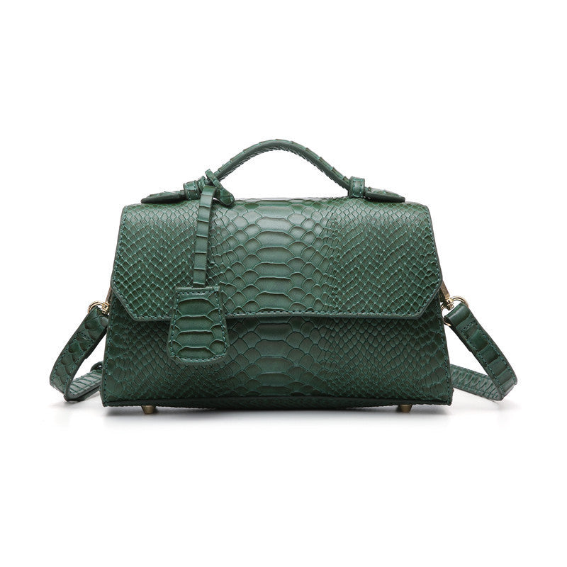 Fashion design snake-grained small square bag for ladies