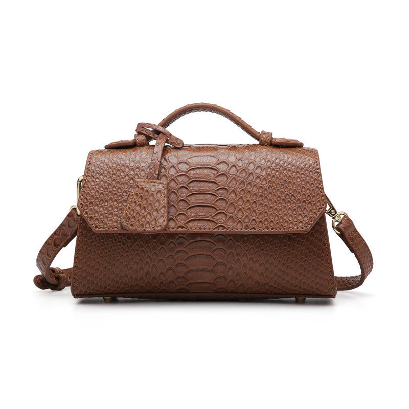 Fashion design snake-grained small square bag for ladies