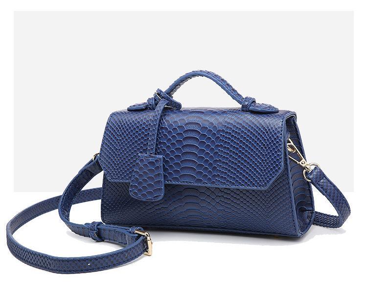 Fashion design snake-grained small square bag for ladies