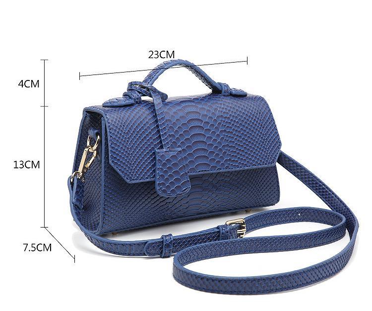 Fashion design snake-grained small square bag for ladies