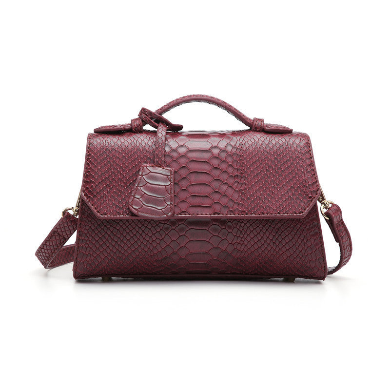 Fashion design snake-grained small square bag for ladies