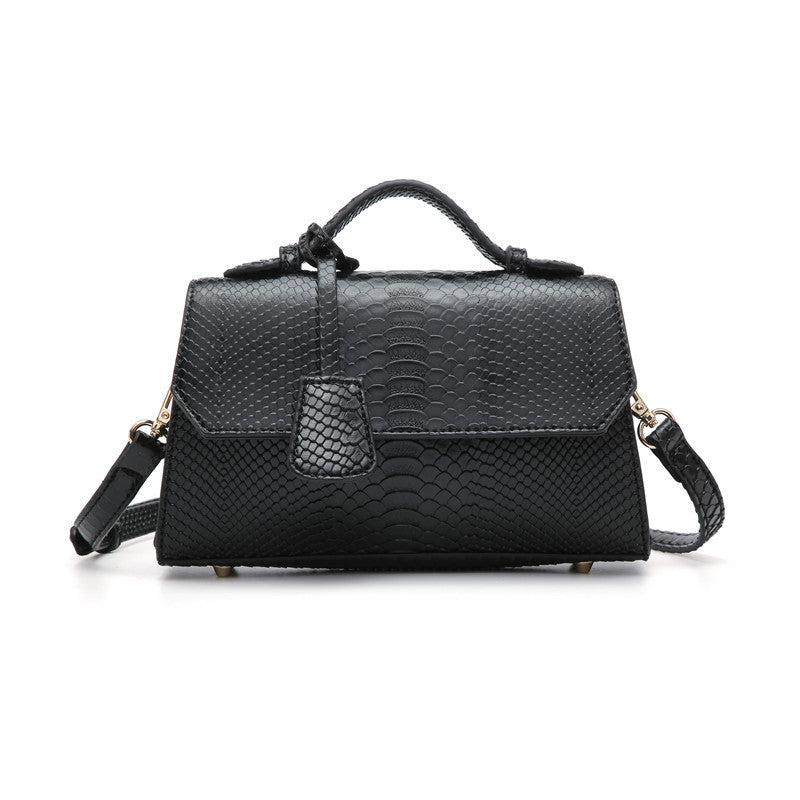 Fashion design snake-grained small square bag for ladies