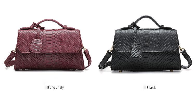 Fashion design snake-grained small square bag for ladies