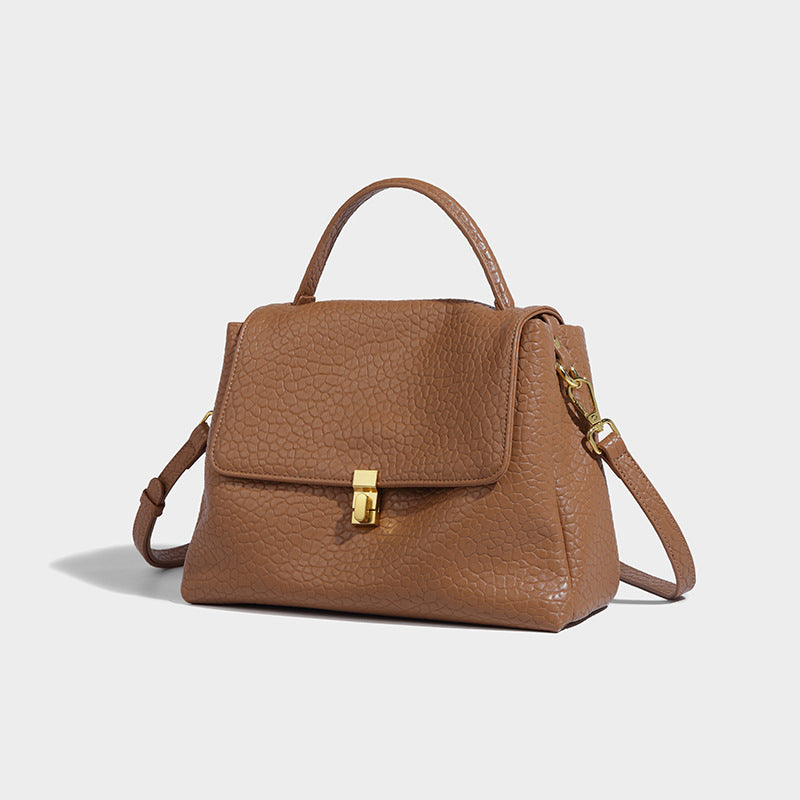 Fashion design vegan leather Kelly bag