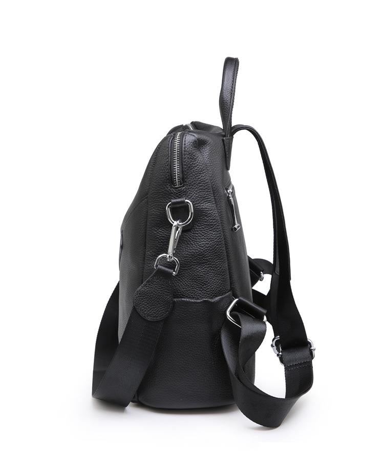 Female genuine leather backpack