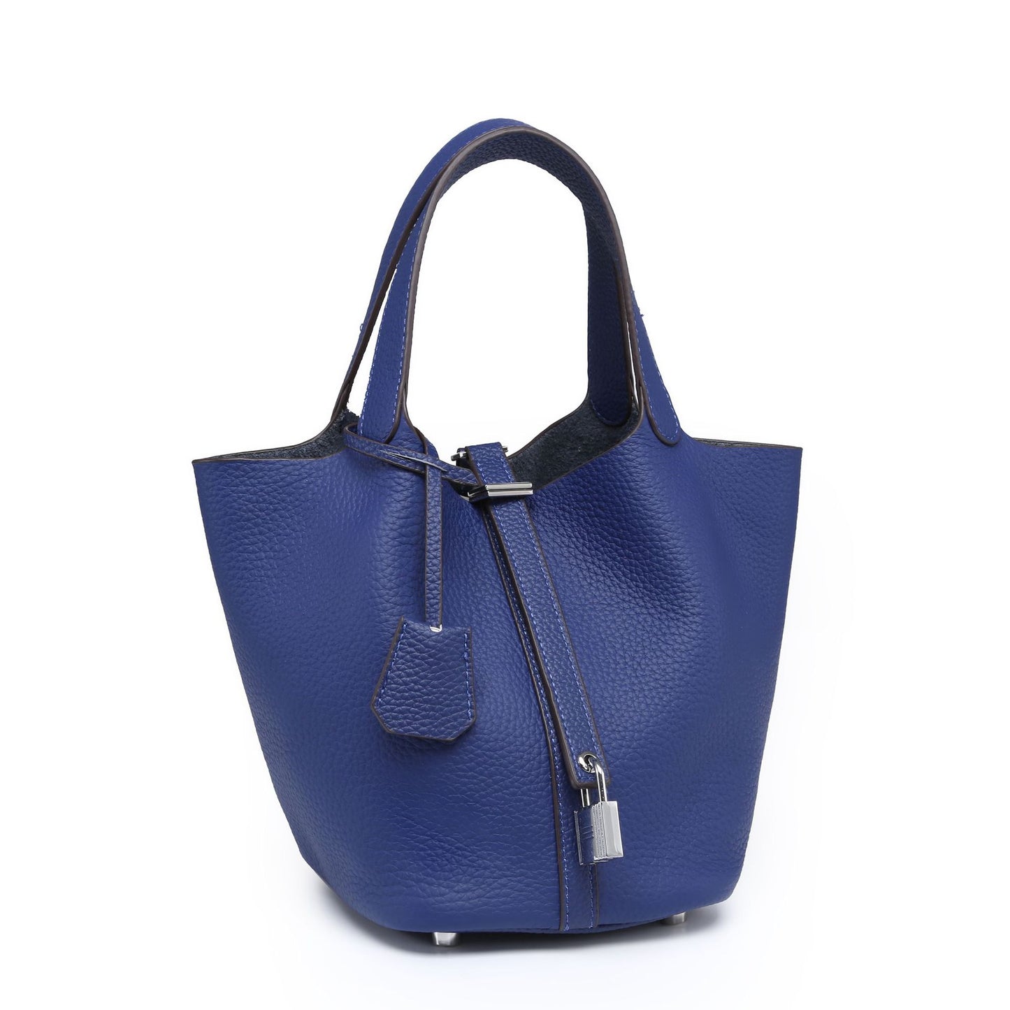 Female genuine leather bucket bag