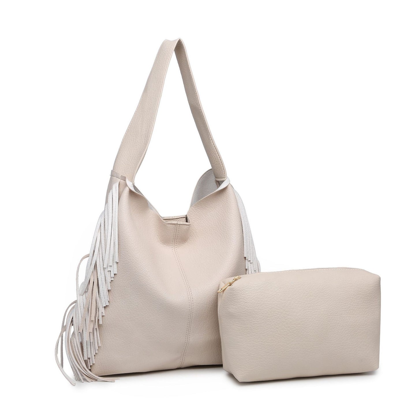 Female large capacity tassel tote bag