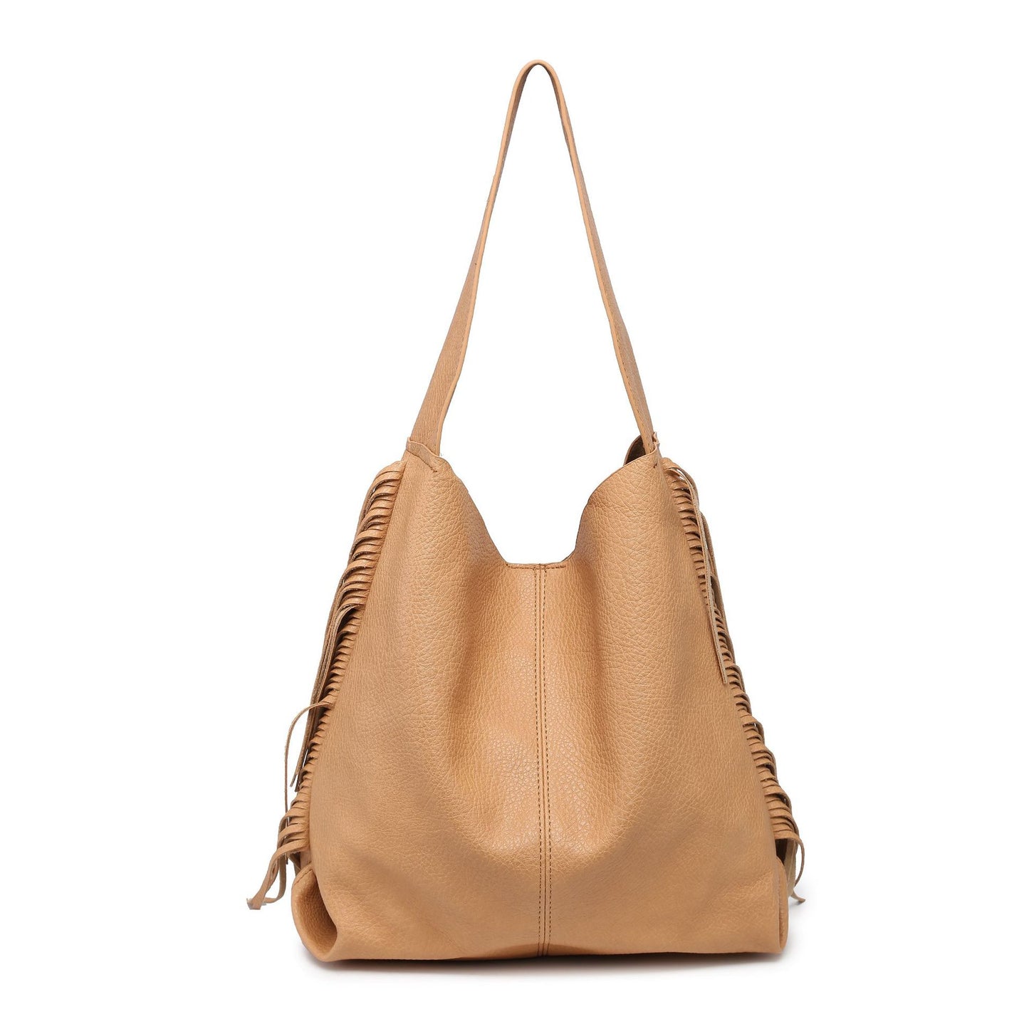 Female large capacity tassel tote bag