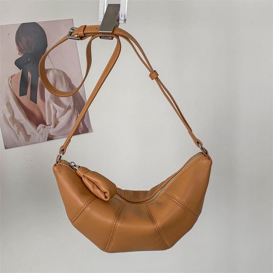 Female leather hobo bag