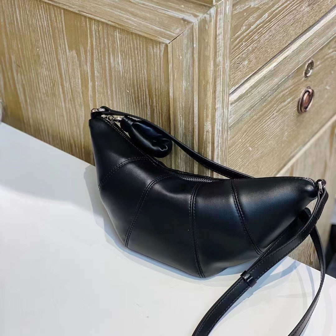 Female leather hobo bag