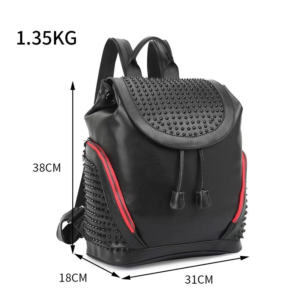 Male large capacity punk style backpack