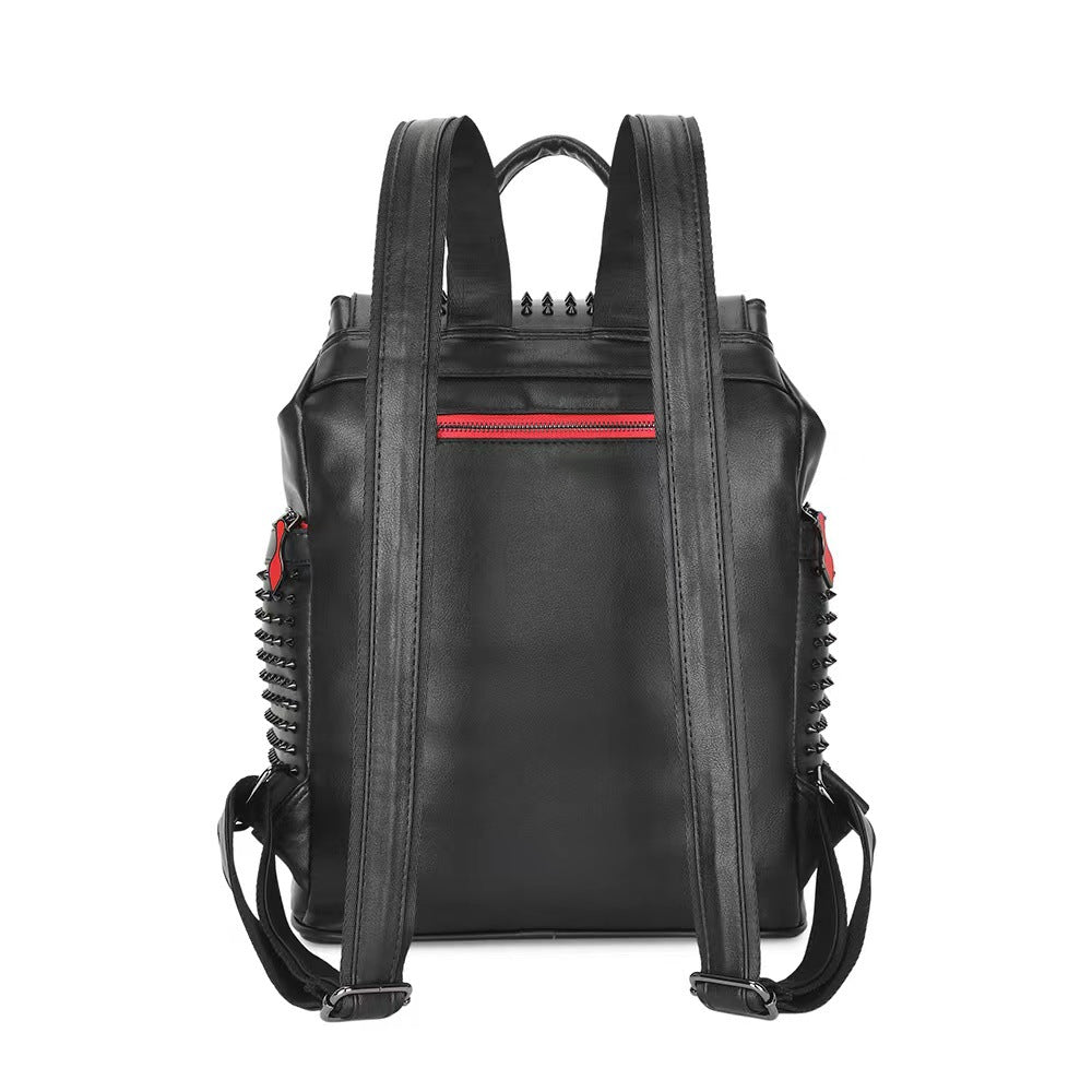 Male large capacity punk style backpack