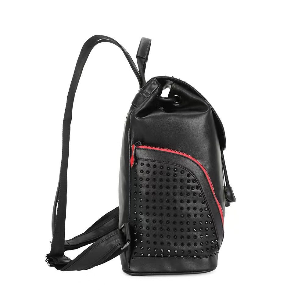 Male large capacity punk style backpack