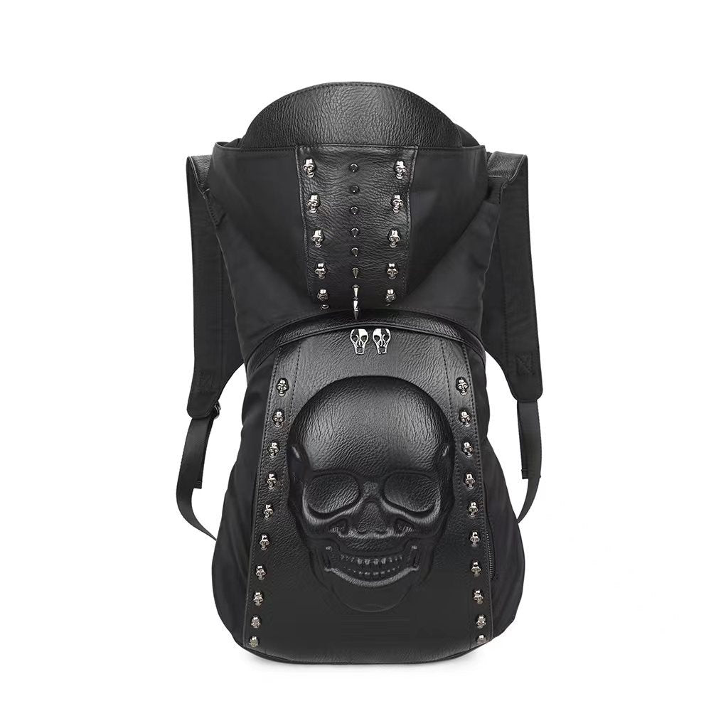 Male trendy backpack with hood