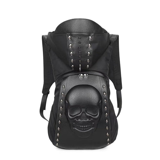 Male trendy backpack with hood