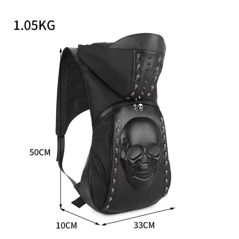 Male trendy backpack with hood