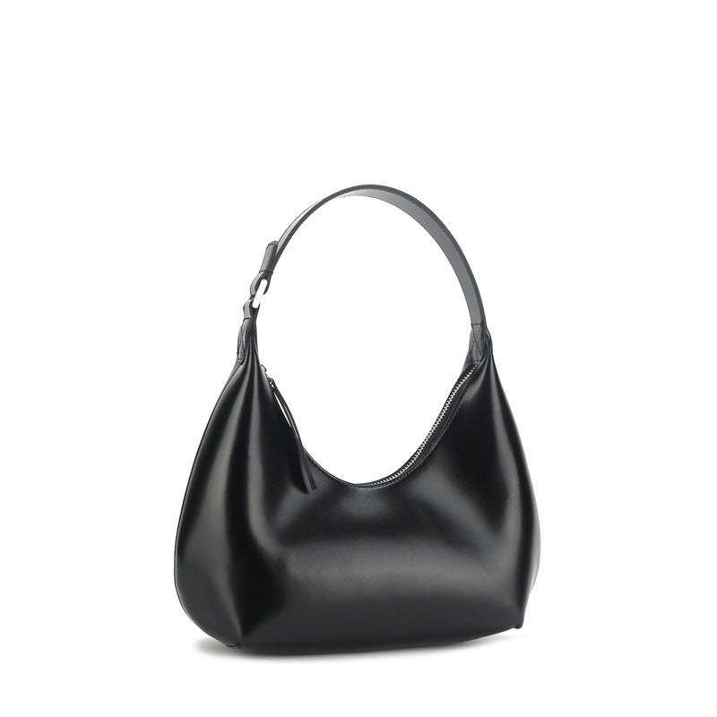 Moon shape shoulder bag