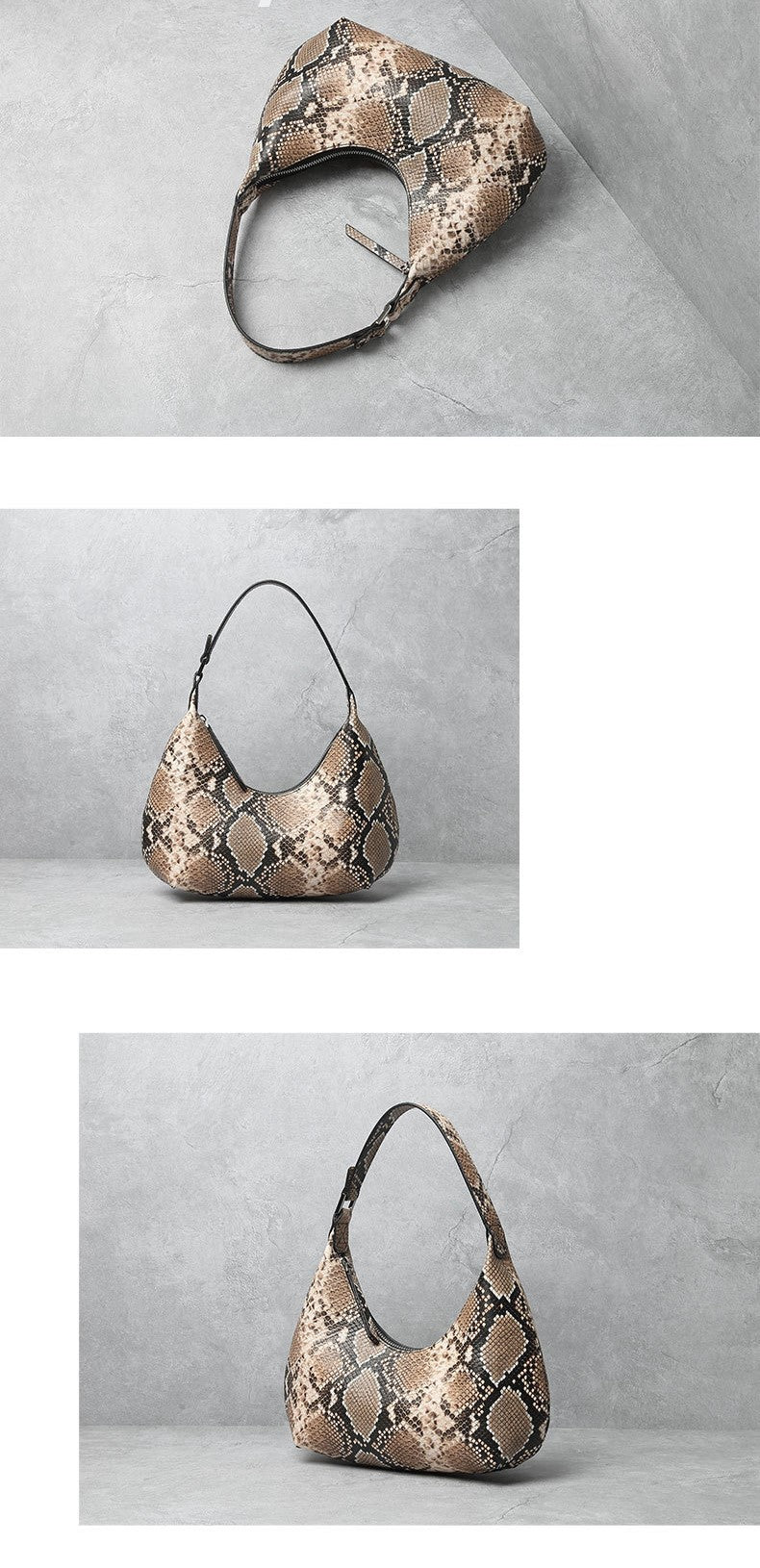 Moon shape shoulder bag