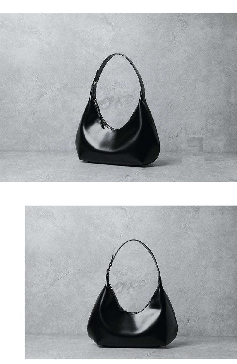 Moon shape shoulder bag