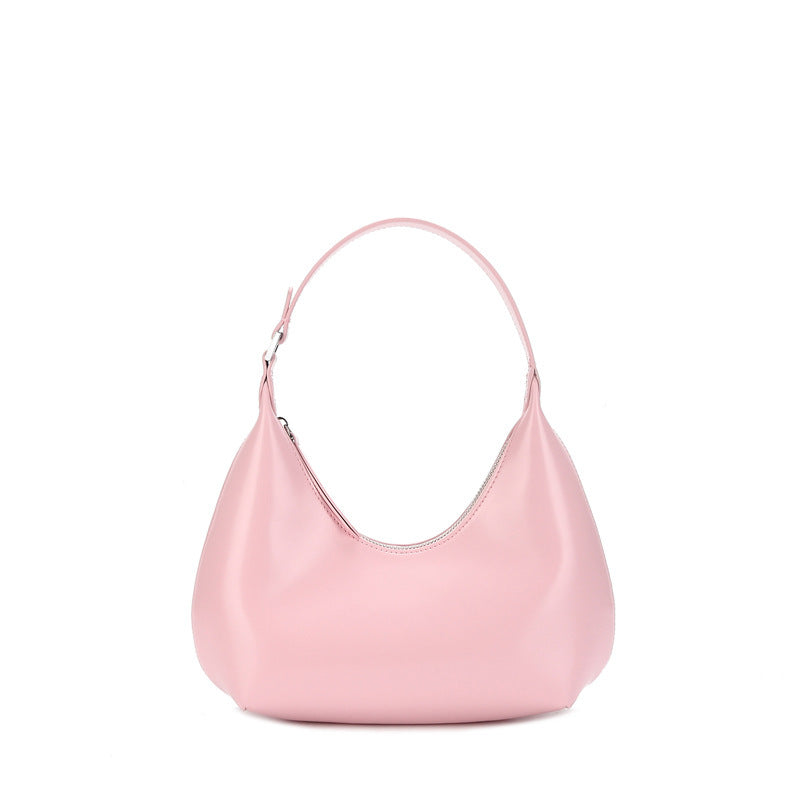 Moon shape shoulder bag