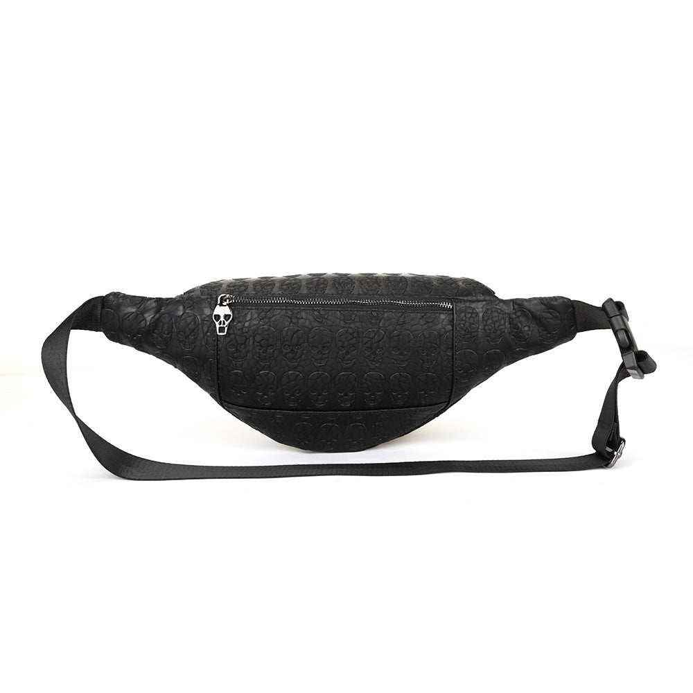 Punk style male waist bag