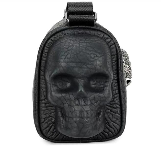 Punk style men's crossbody bag