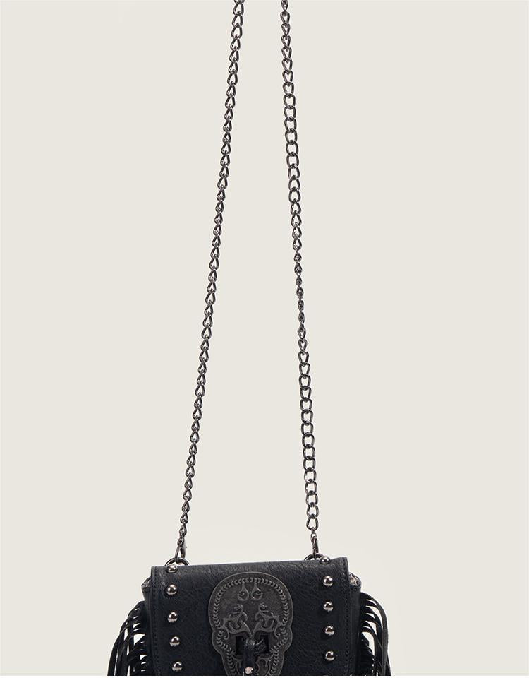 Tassel crossbody mobile phone bag