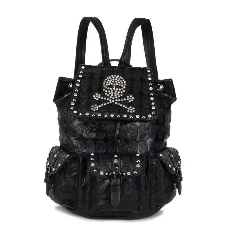 Unisex punk style backpack