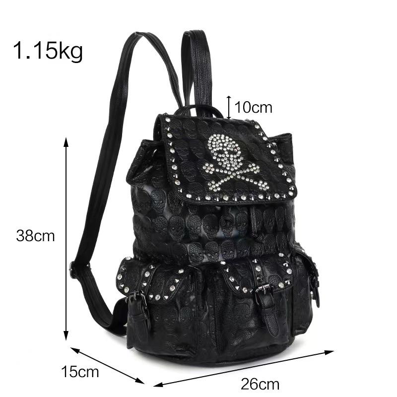 Unisex punk style backpack