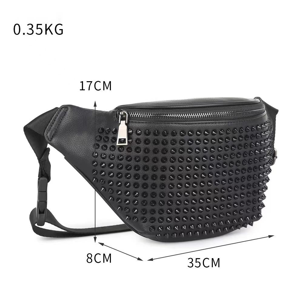 Unisex studded waist pack