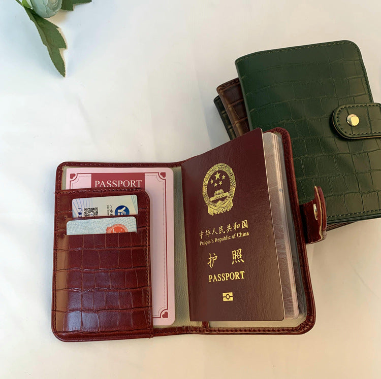 Unisex vegan leather passport holder