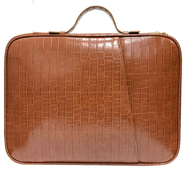 Vegan leather unisex briefcase laptop case