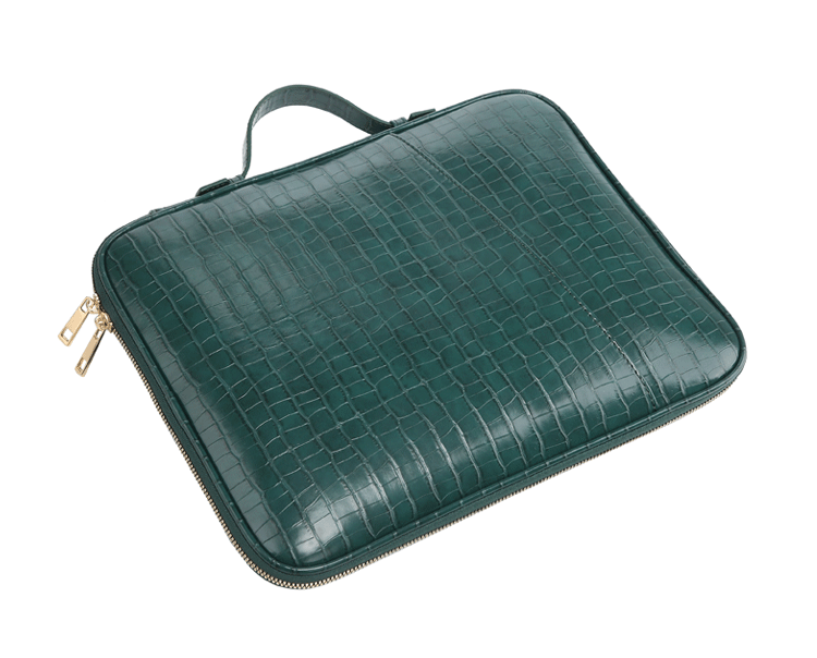 Vegan leather unisex briefcase laptop case