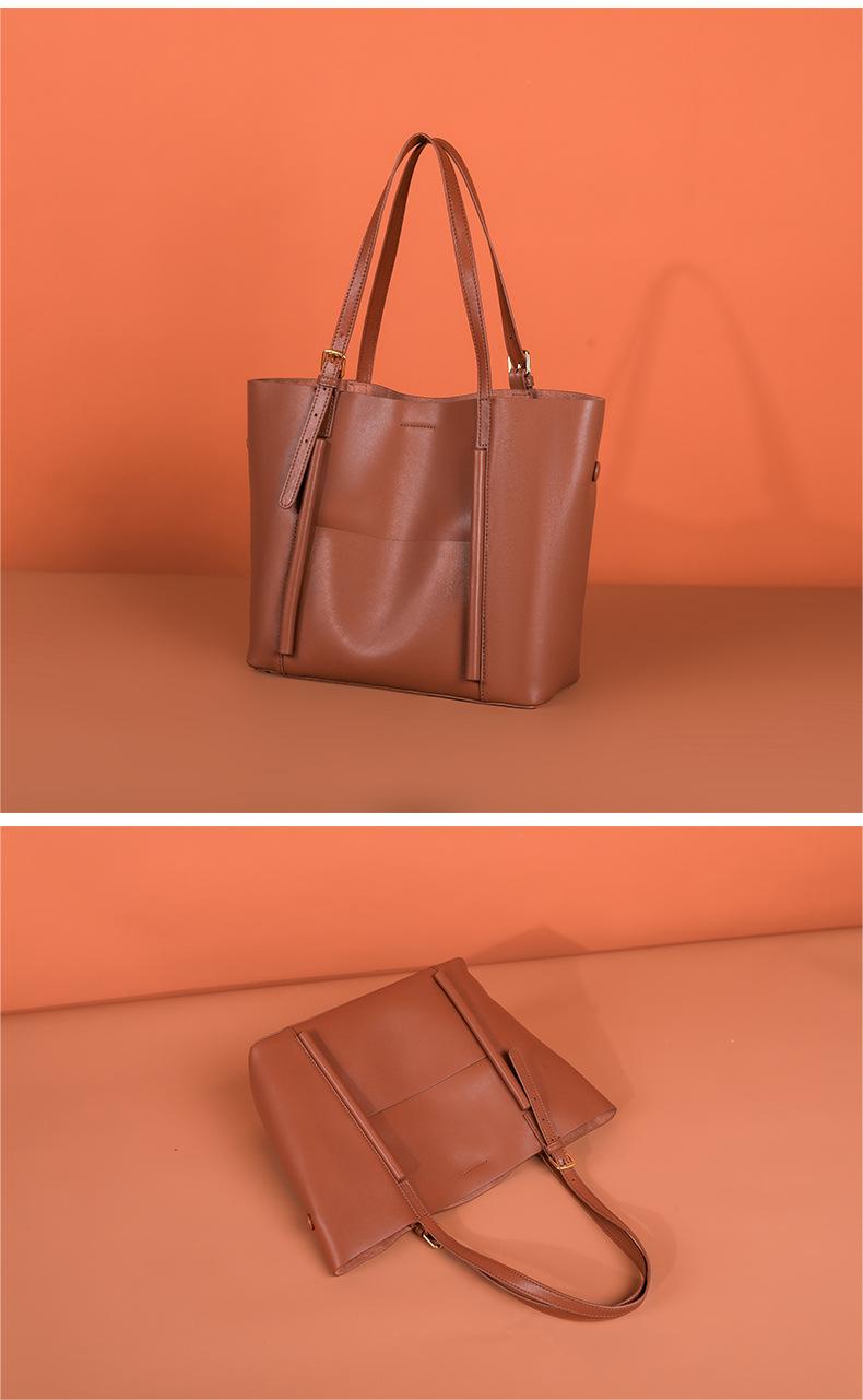 Female leather shoulder bag