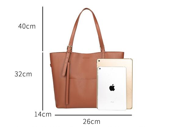 Female leather shoulder bag