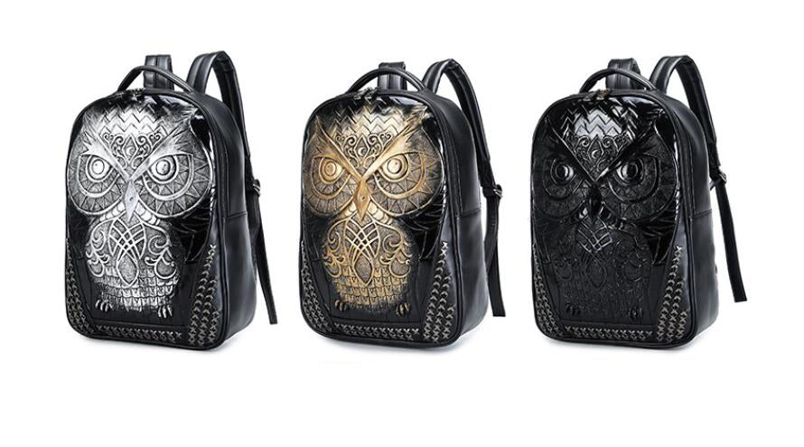 Female punk style backpack