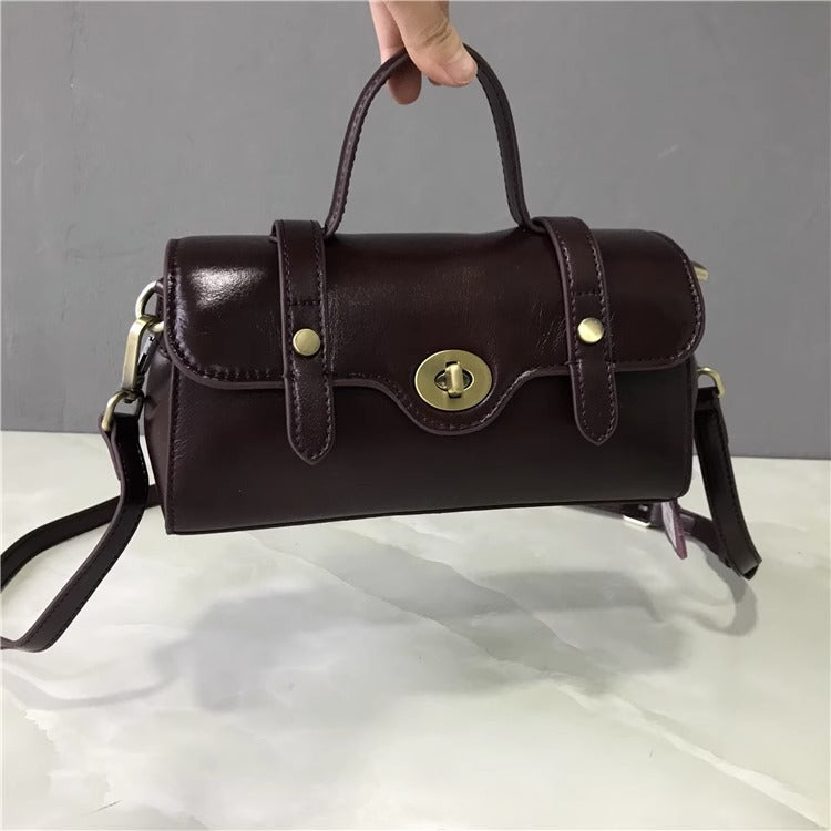 Genuine leather messenger bag factory wholesale